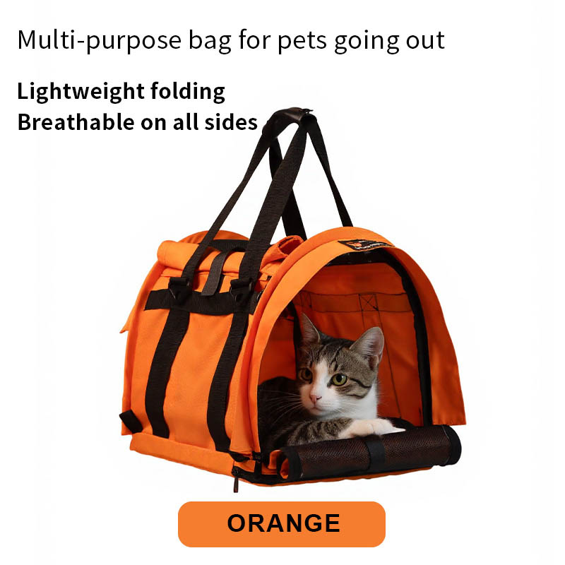 Cat Bag, Portable And Large Capacity, Cross-Body, Foldable, Anti-Stress Pet Cat And Dog Backpack, Breathable Bag