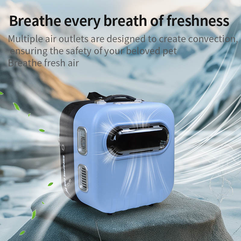 Cat Bag, Convenient And Breathable Pet Backpack With Smart Fan Space Capsule Large Capacity Cat And Dog Backpack