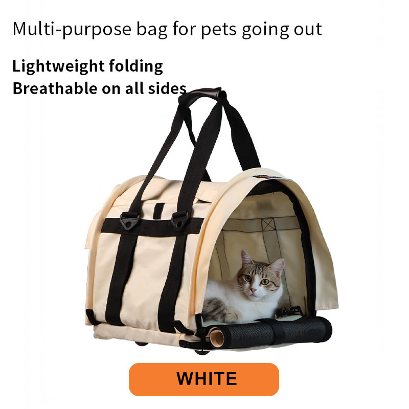 Cat Bag, Portable And Large Capacity, Cross-Body, Foldable, Anti-Stress Pet Cat And Dog Backpack, Breathable Bag