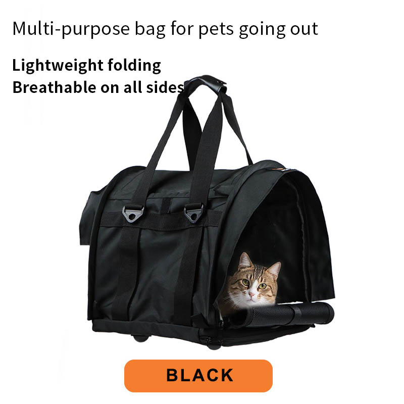 Cat Bag, Portable And Large Capacity, Cross-Body, Foldable, Anti-Stress Pet Cat And Dog Backpack, Breathable Bag