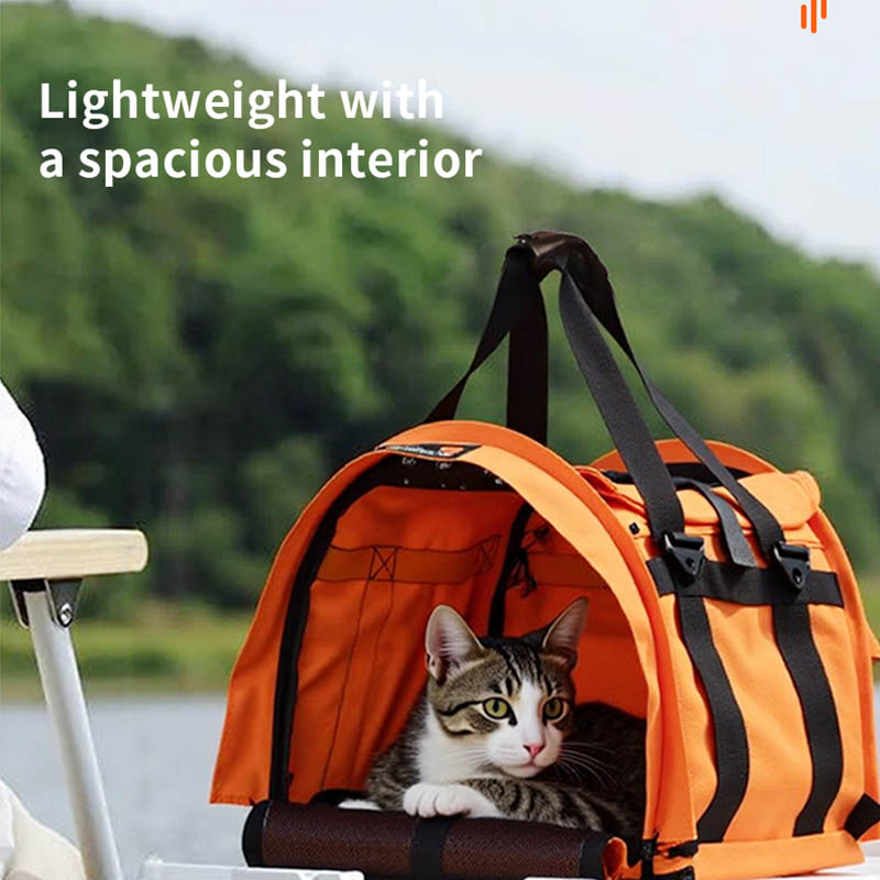 Cat Bag, Portable And Large Capacity, Cross-Body, Foldable, Anti-Stress Pet Cat And Dog Backpack, Breathable Bag